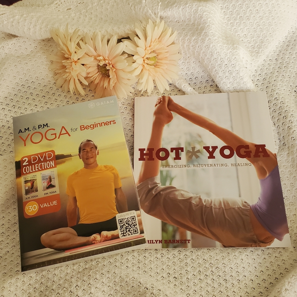 Yoga DVD's and Hot Yoga book.